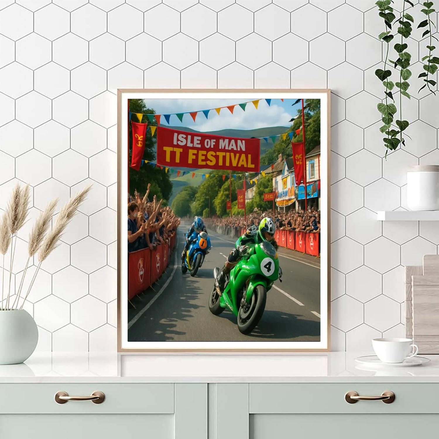 The Isle Of Man Tt Festival Number Painting