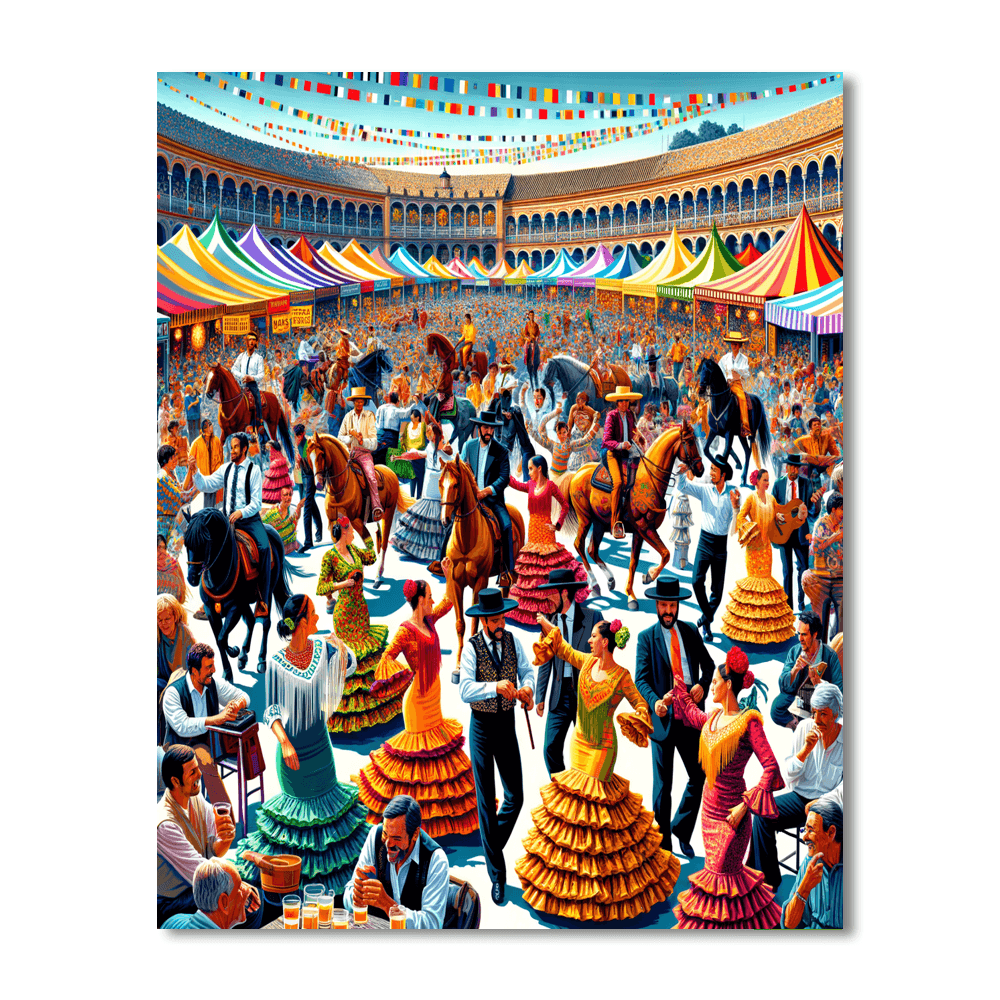 Seville Fair Painting By Numbers Kit