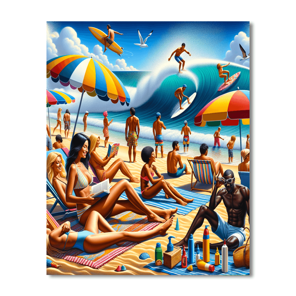 Breezy Beach Days Paint By Number