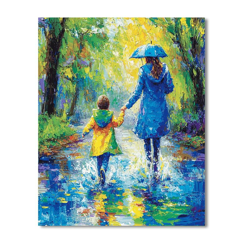 Rainy Day Joys Paint By Numbers