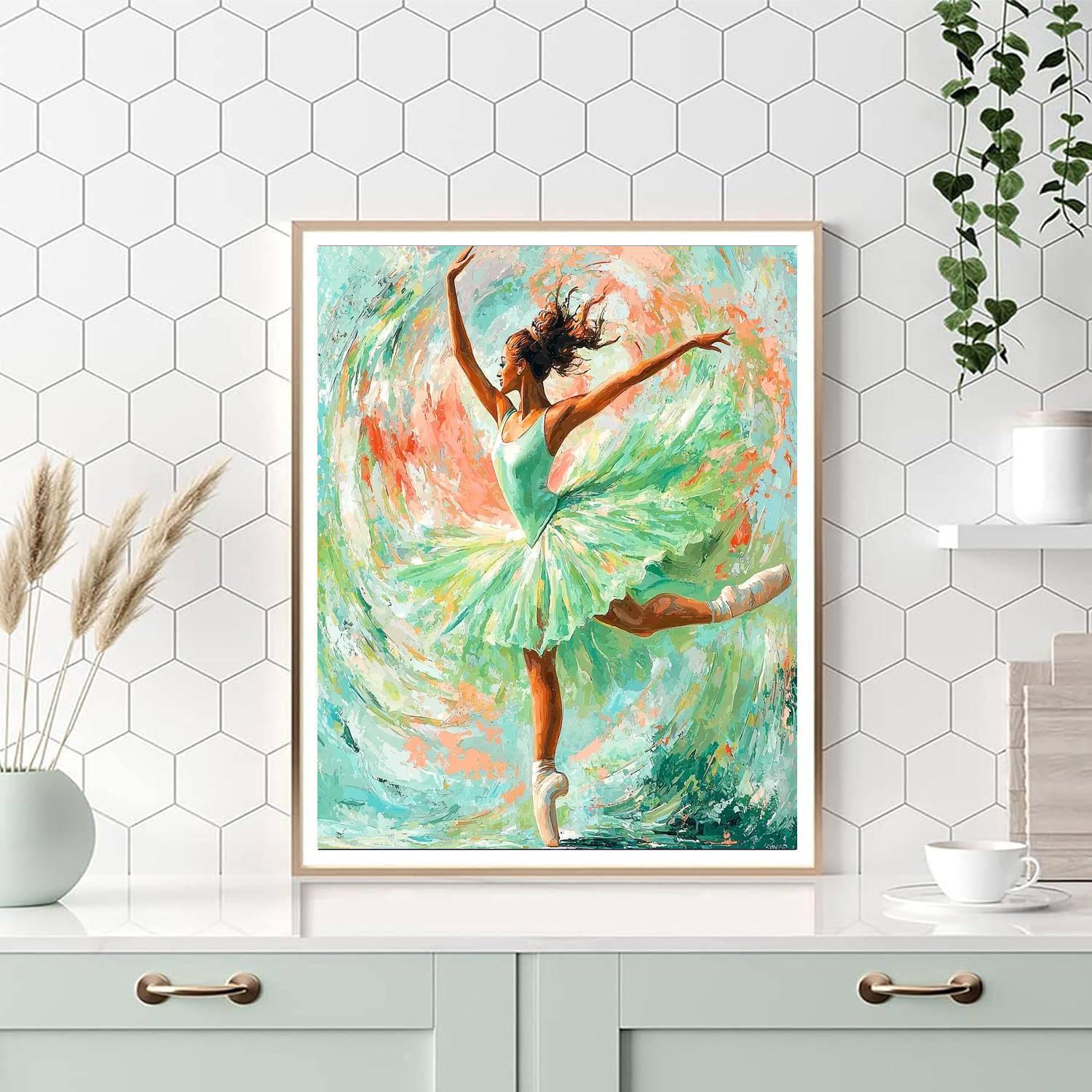 Edgar Degas Inspired Twirl Of Elegance  Paint By Numbers Art