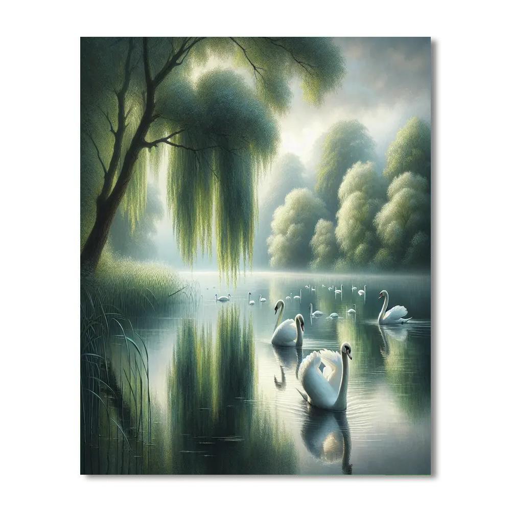 Serenade Of The Swans Paint By Color