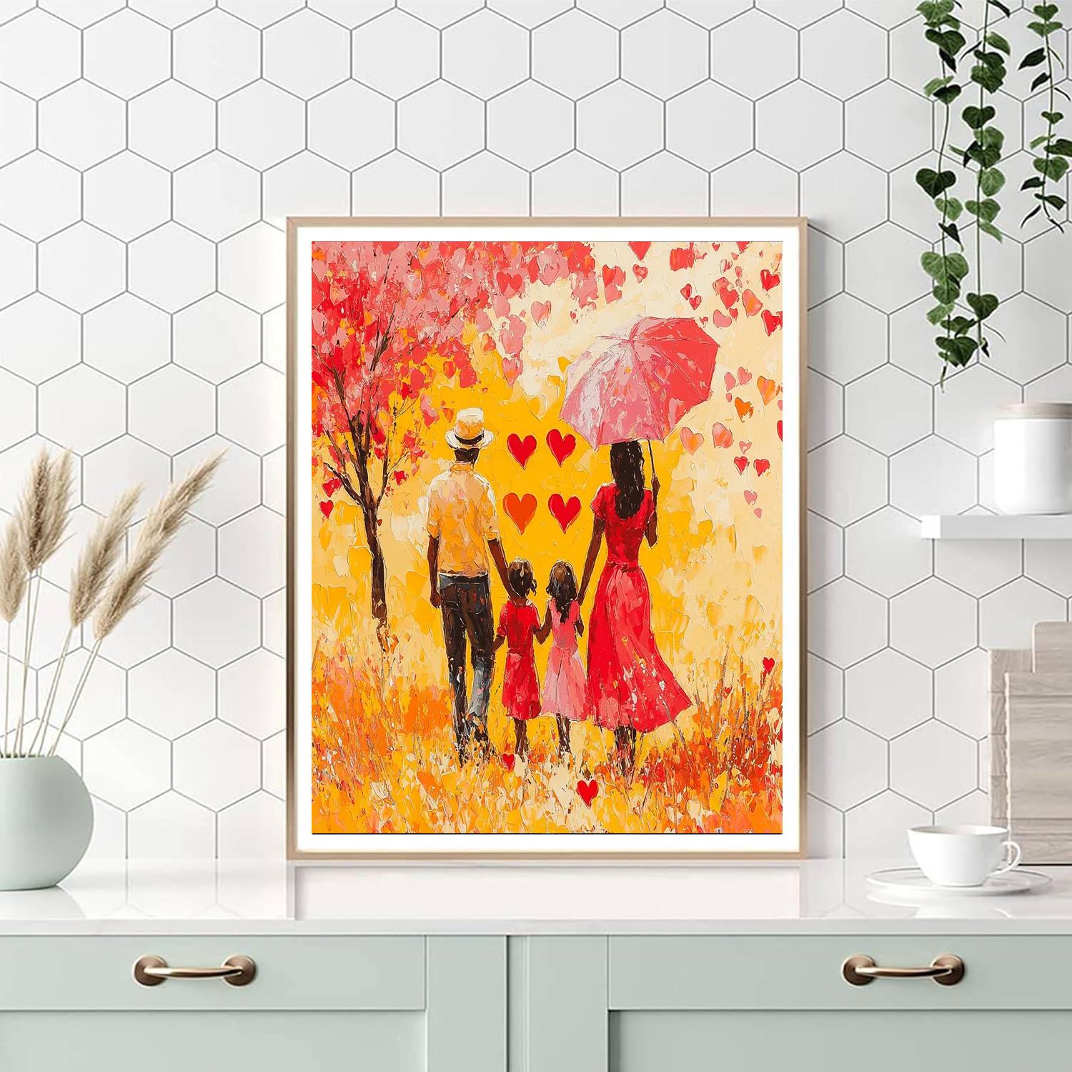 The Heart Of The Family Painting By Numbers Kit