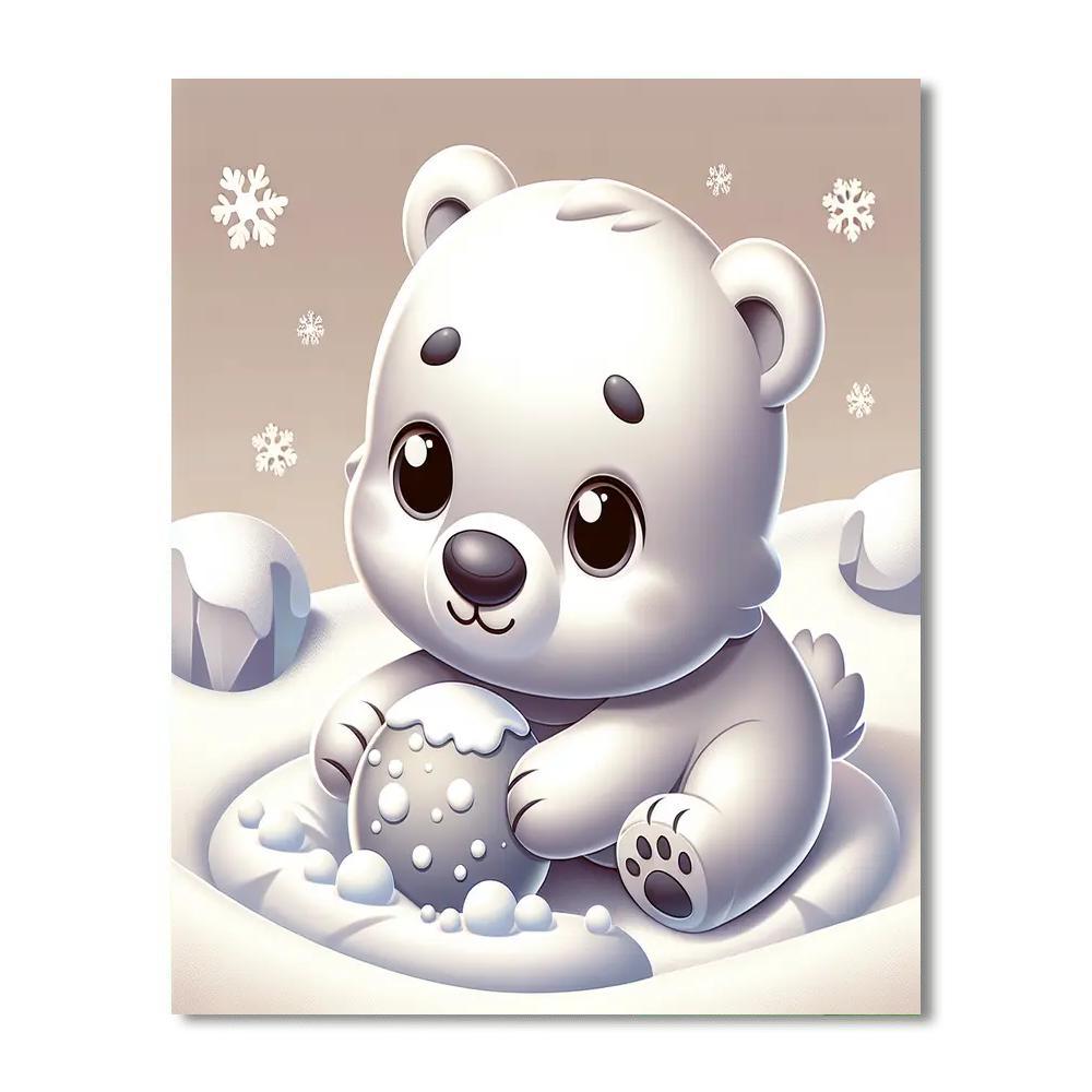 Polar Bear Adventure Painting By Numbers Kit