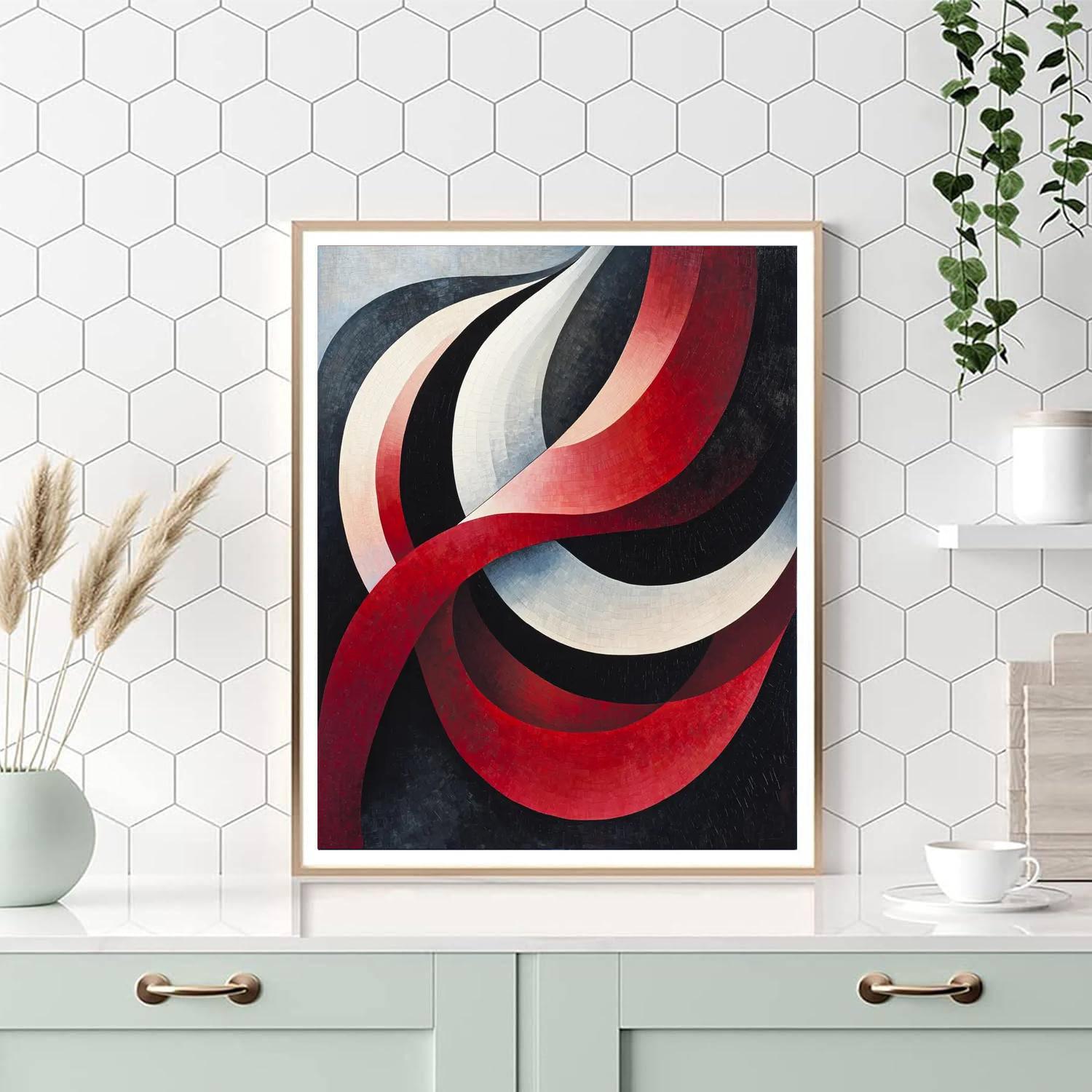 Kazimir Malevich Inspired Ethereal Dynamics  Painting Number Kit