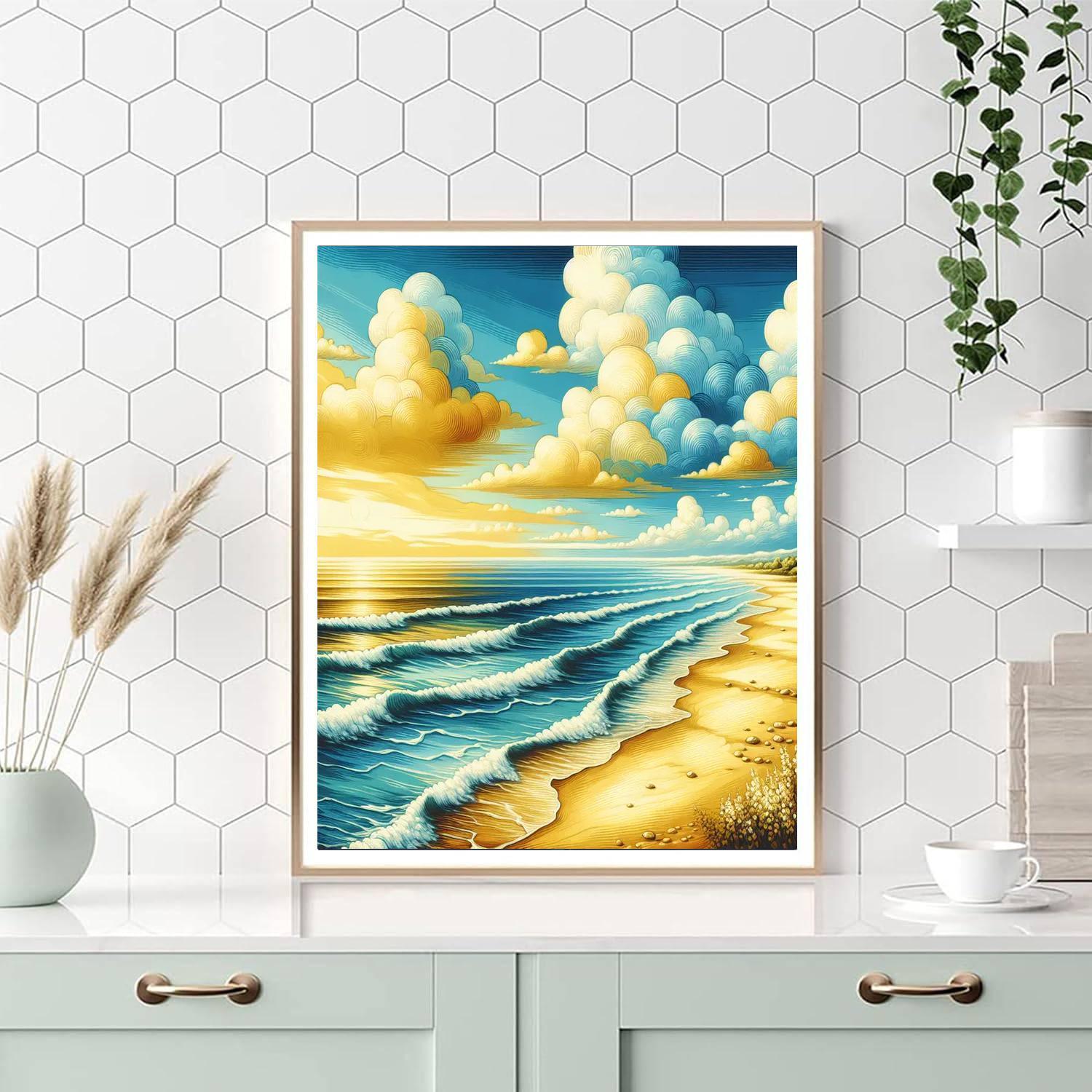 Sunlit Coastal Bliss Paint By Numbers Kits