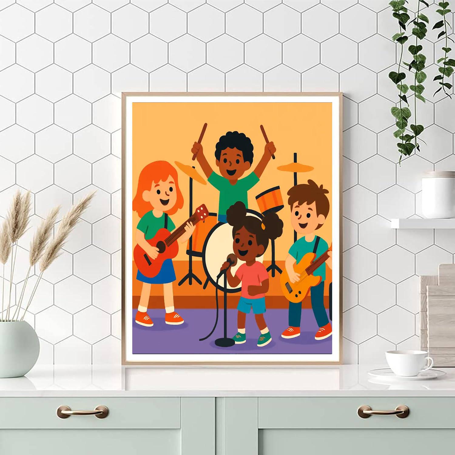 Rockstar Dream DIY Paint By Numbers