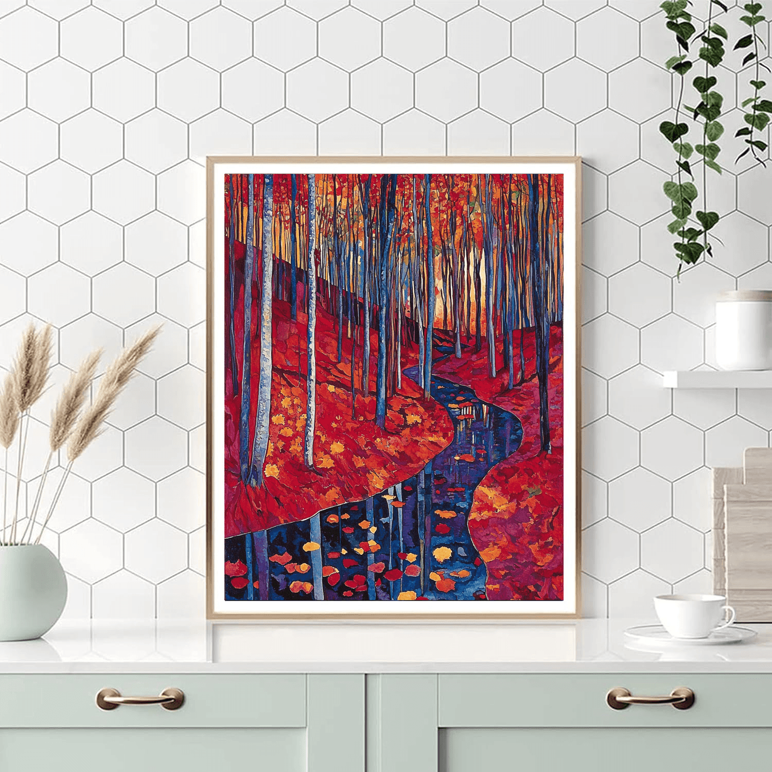 Wassily Kandinsky Inspired Expressionist Autumn Woods  Paint By Numbers Kits