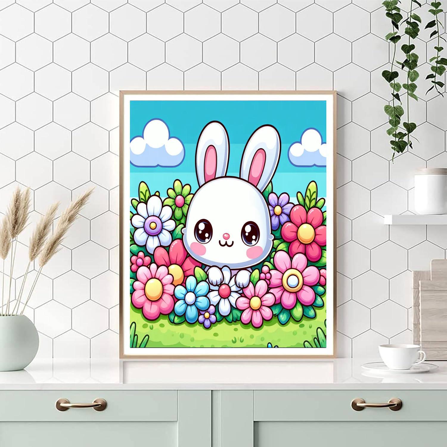 Curious Bunny DIY Paint By Numbers
