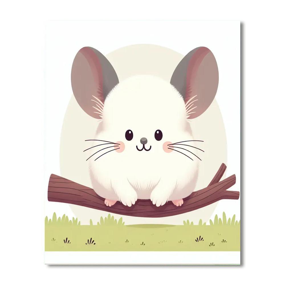 Chirpy Chinchilla Painting By Numbers Kit