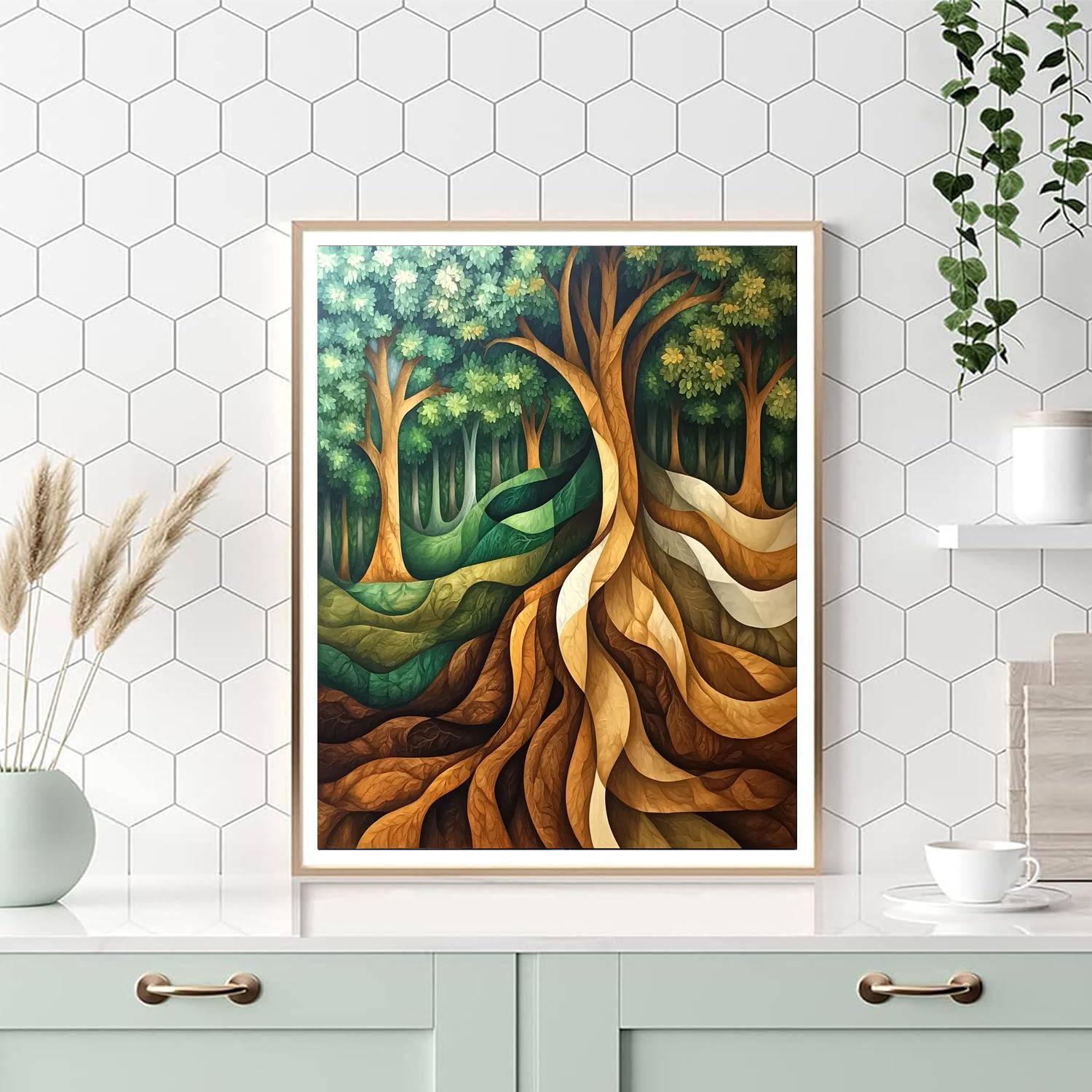 Frida Kahlo Inspired Resilient Roots  Numbered Painting Kits