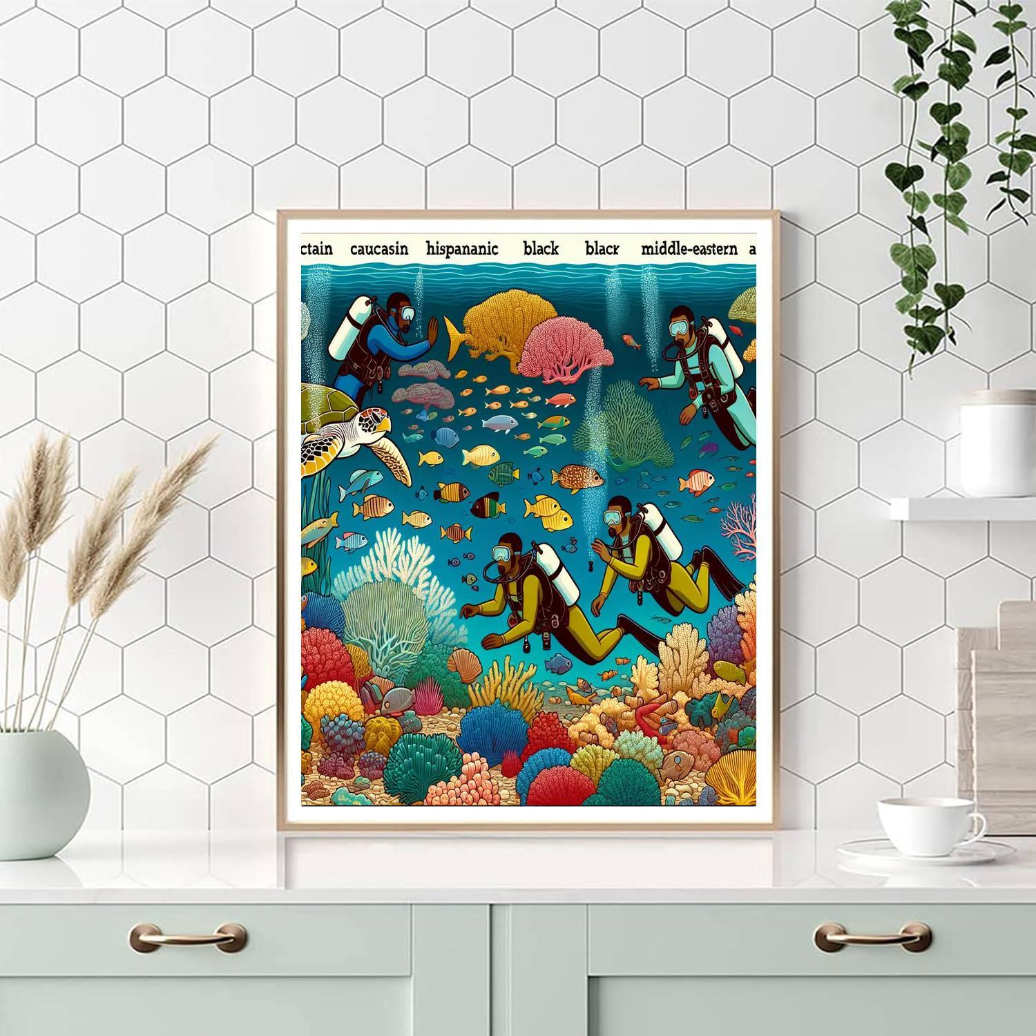 Undersea Exploration Team Paint By Numbers Kits