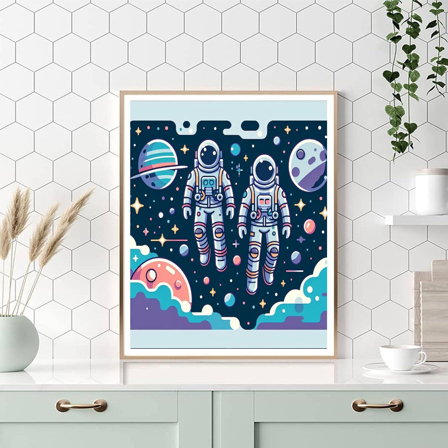 Space Galaxy Explorers DIY Paint By Numbers
