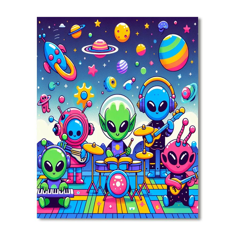 Galactic Music Festival Painting By Numbers Kit