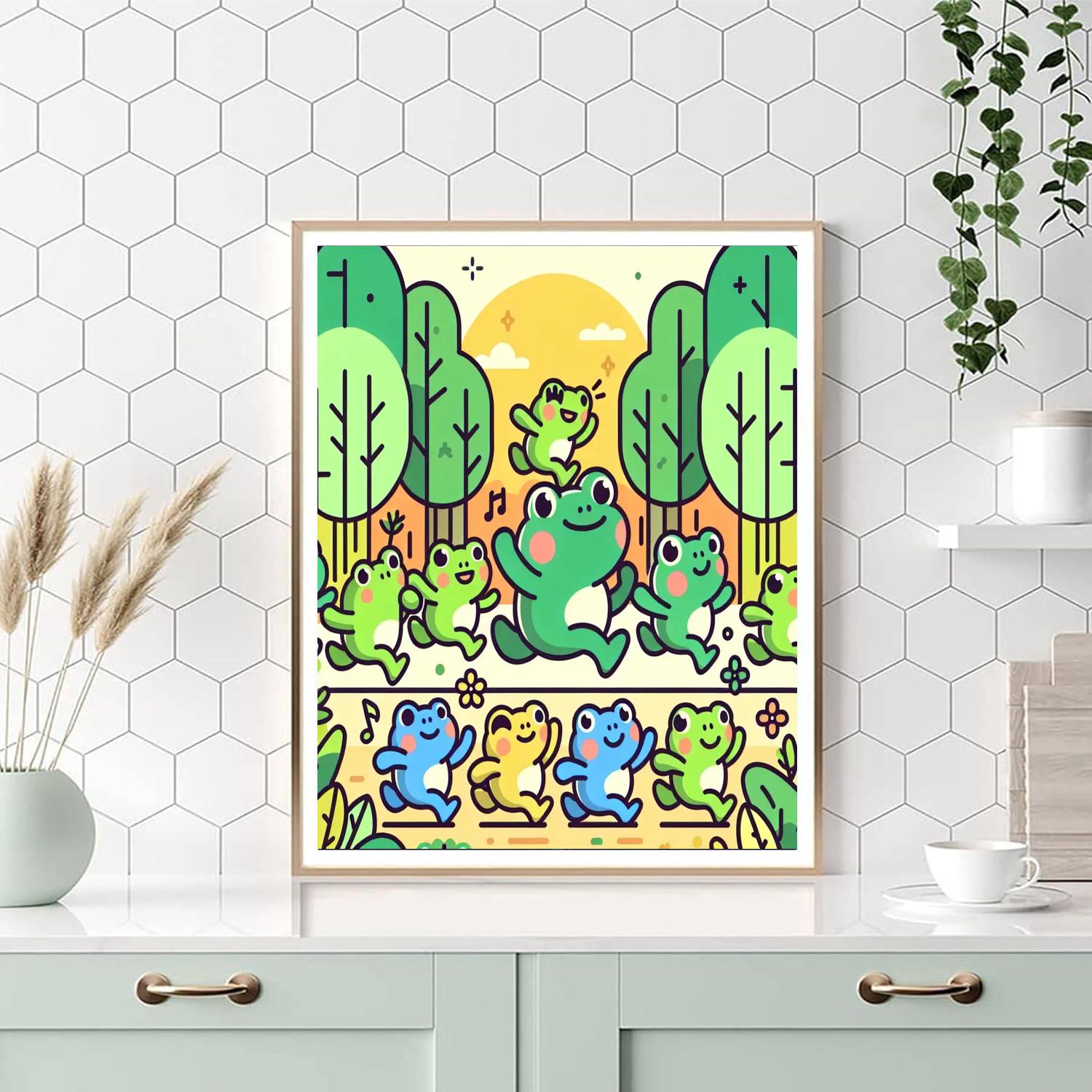 Froggy Forest Follies Painting By Numbers Kit