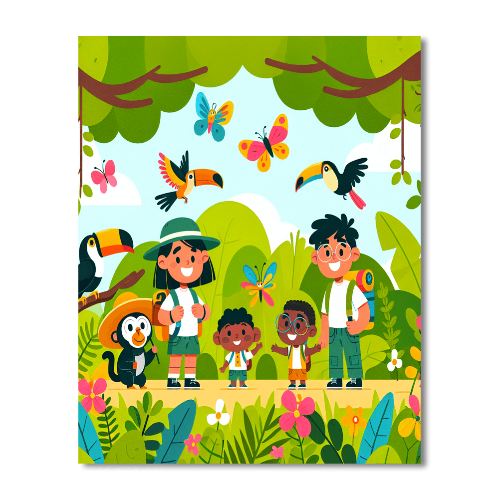 Jungle Explorers DIY Paint By Numbers