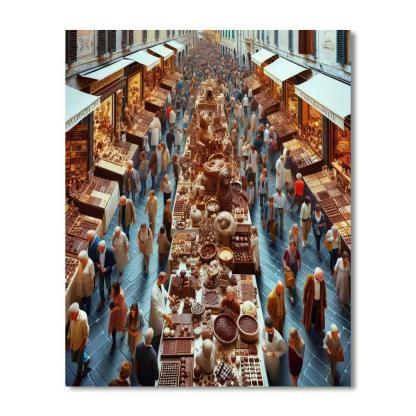 Eurochocolate Festival - Italy Painting By Numbers Kit