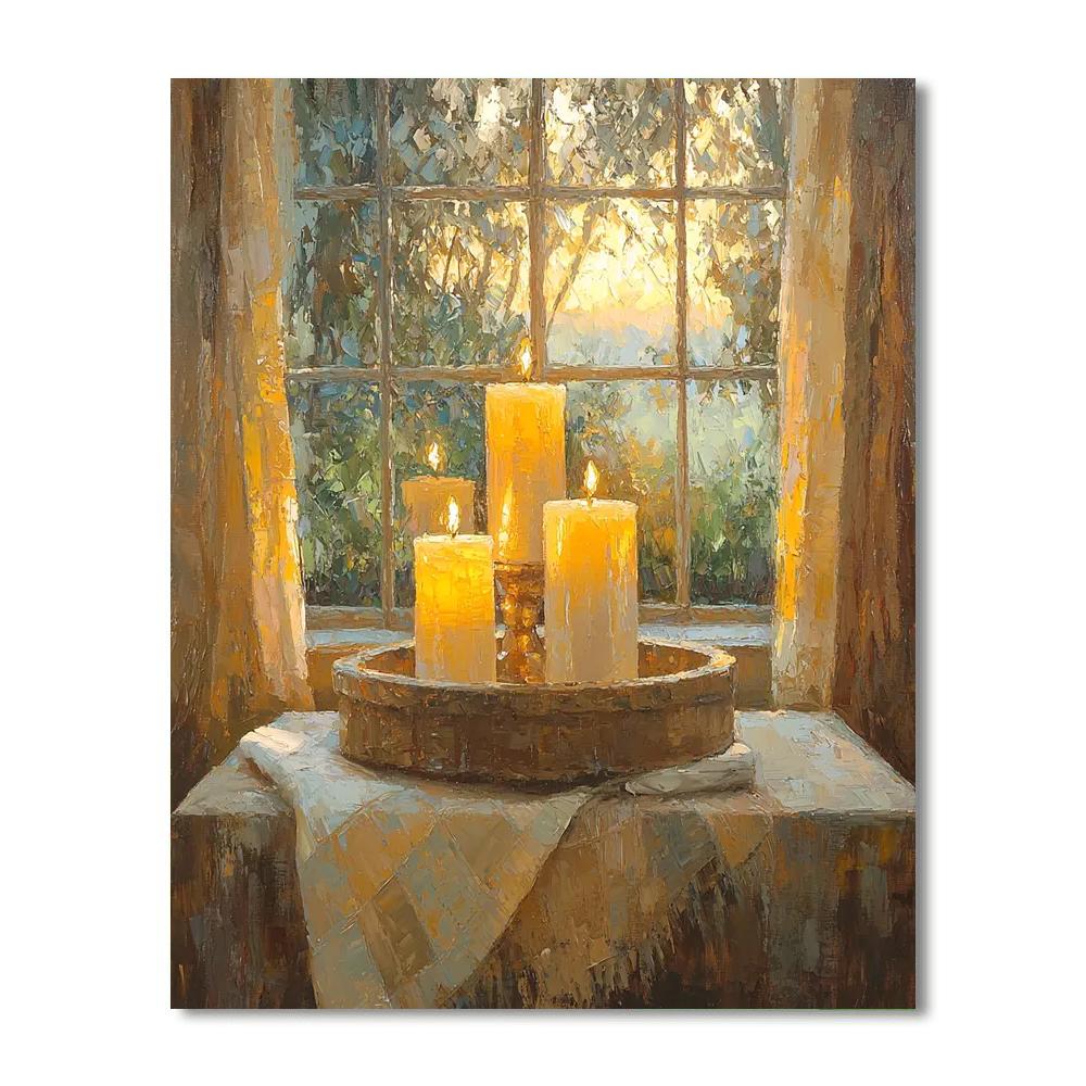 Guided By A Mother's Light Paint By Numbers