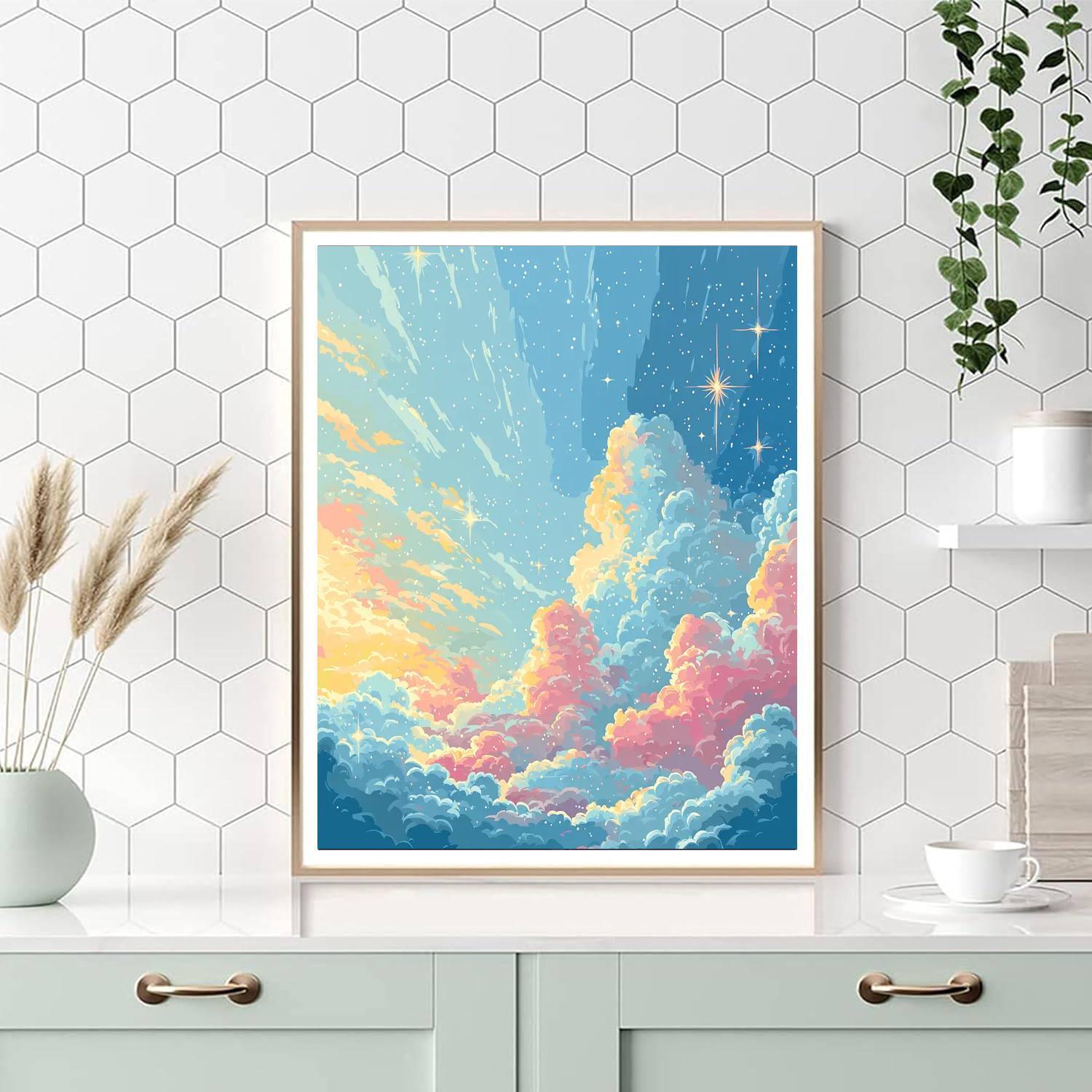 Michelangelo Inspired Celestial Tranquility  Paint By Numbers Kits