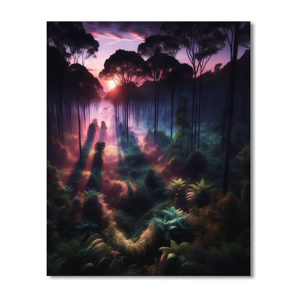Forest Twilight Numbered Painting Kits