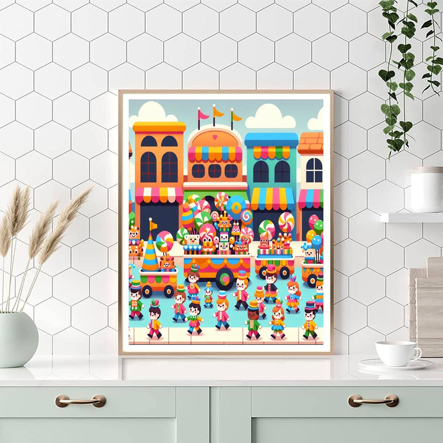 Festive Parade Painting By Numbers Kit