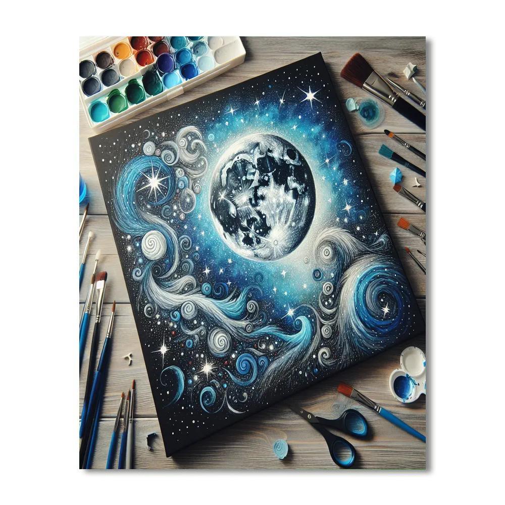 Celestial Moondance Harmony Paint By Numbers
