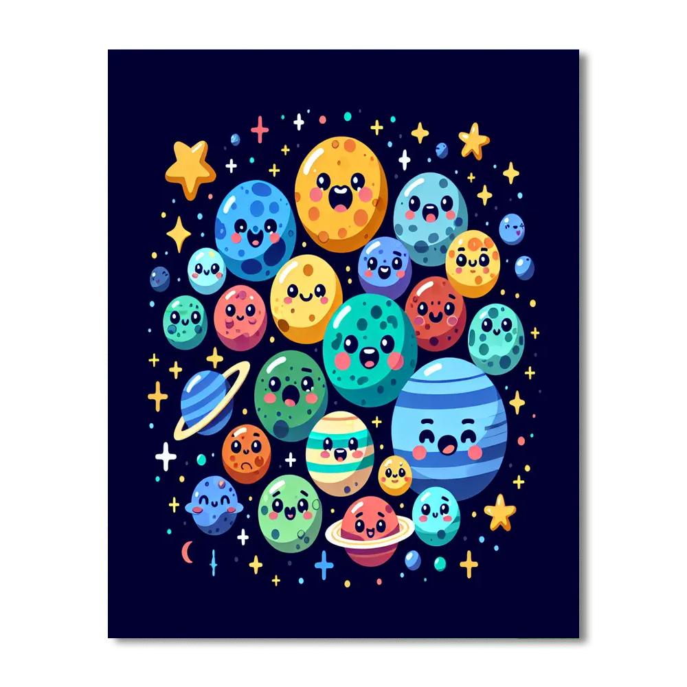 Mysterious Outer Space DIY Paint By Numbers