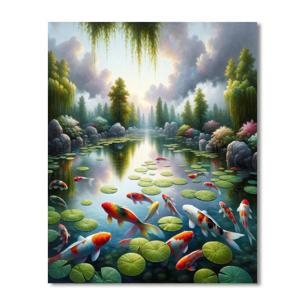 Zen Water Garden Paint By Number