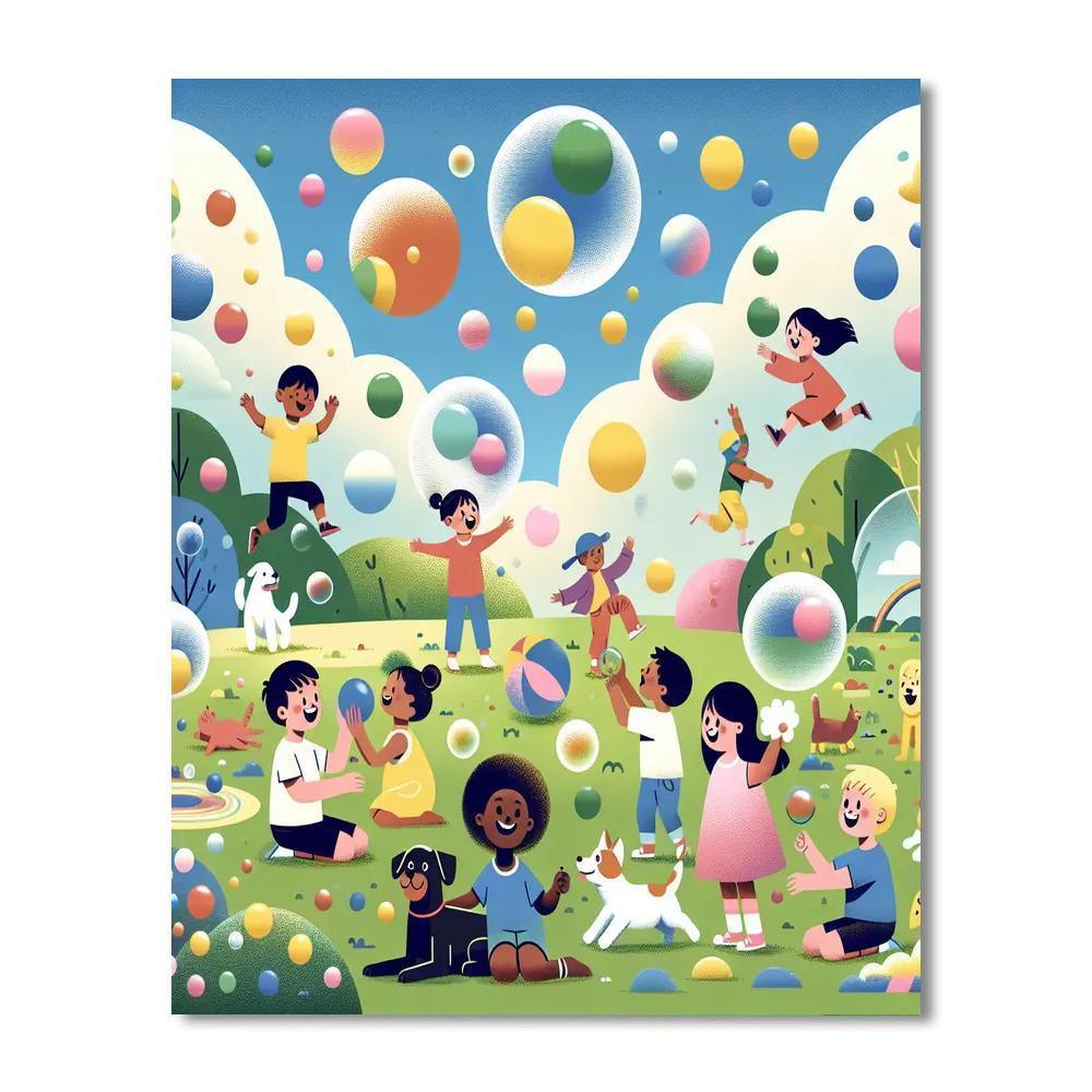 Bubble Wonderland Paint By Number