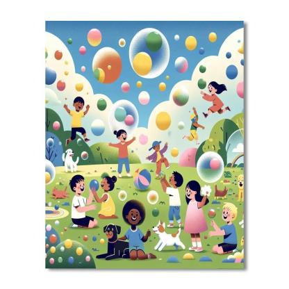 Bubble Wonderland Paint By Number