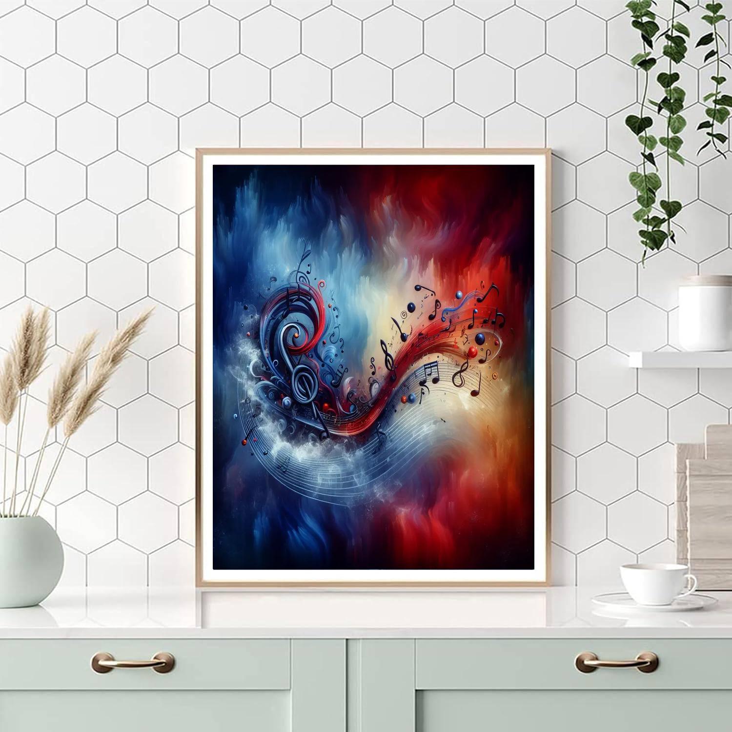 Timeless Music Notes Paint By Numbers