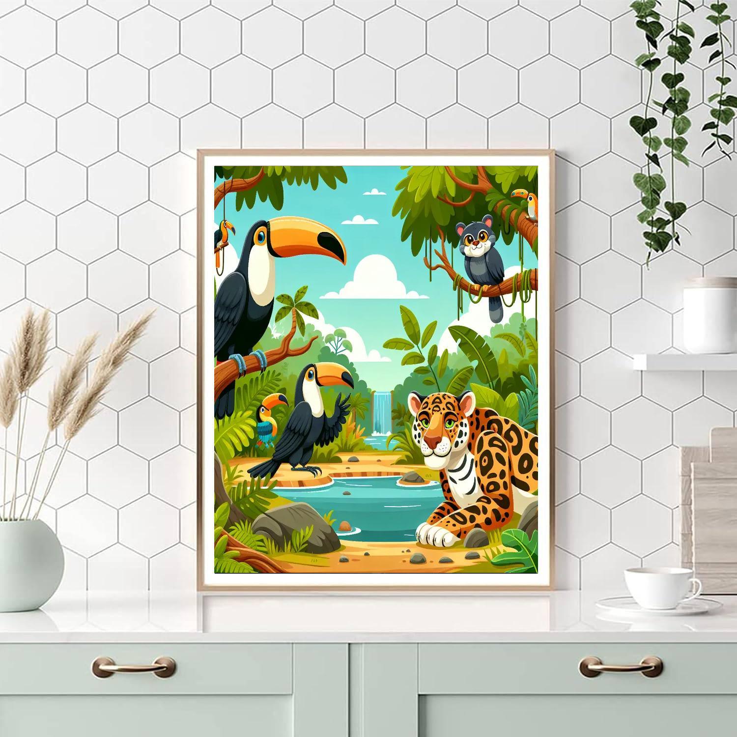 Wildlife Adventure In The Amazon Paint By Numbers Kits