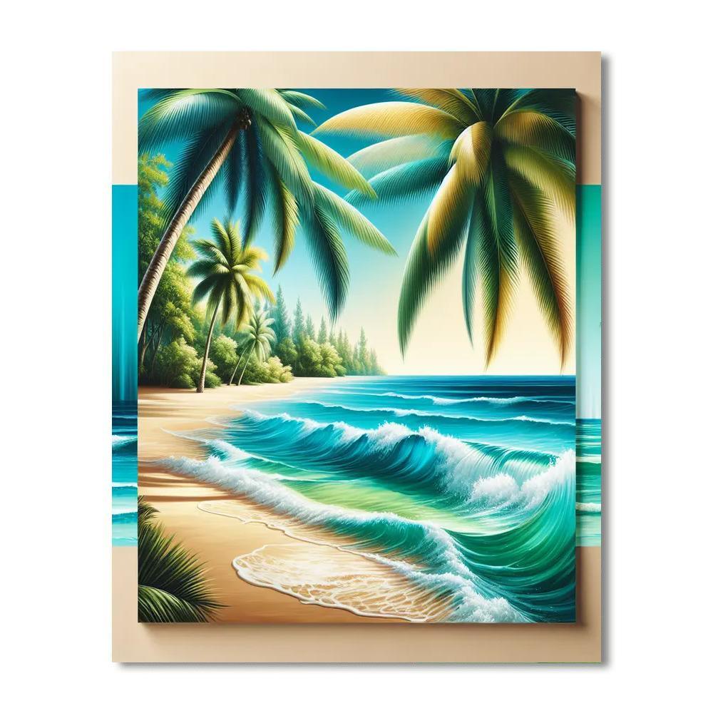 Gorgeous Tropical Paradise Paint By Color