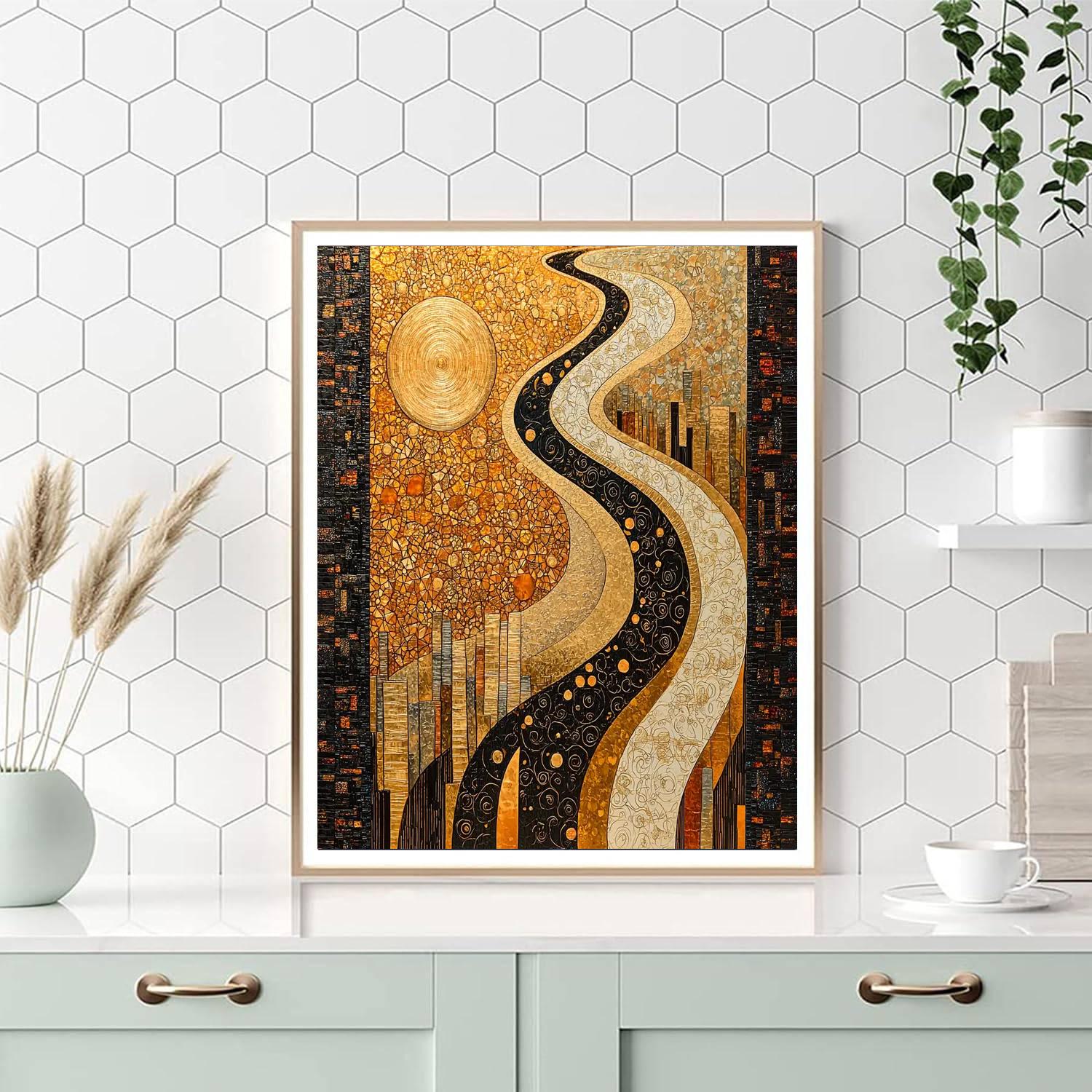 Gustav Klimt Inspired The Essence Of Time  Paint By Numbers Kits