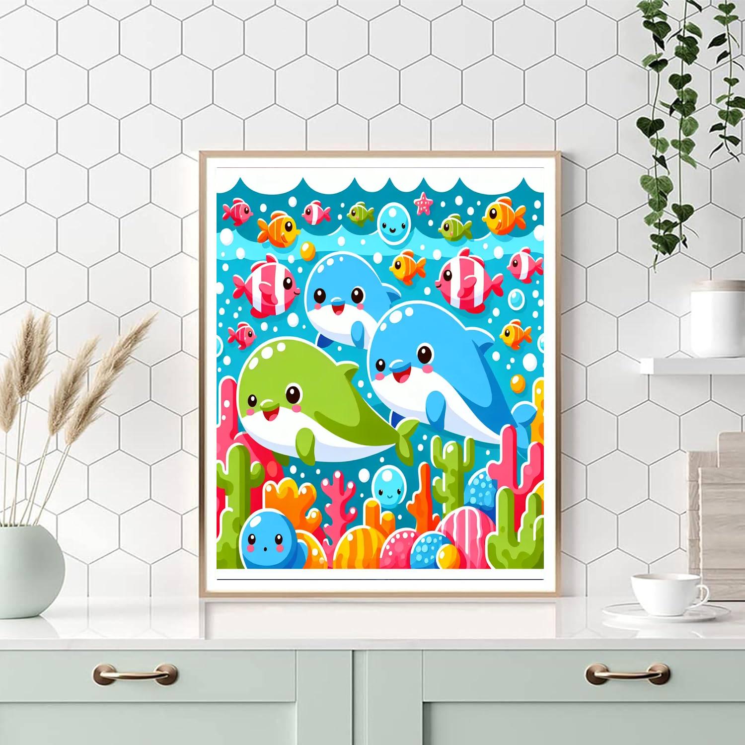 Adventurous Underwater Expedition Paint By Numbers Art