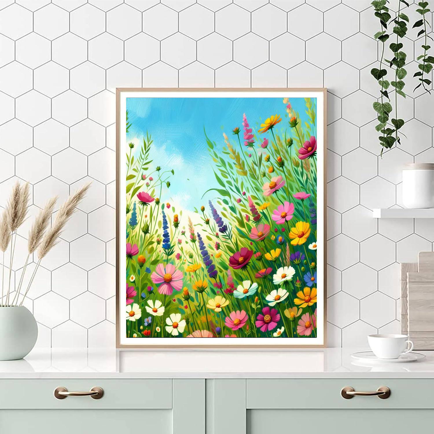 Euphoric Summer Meadow Paint By Color