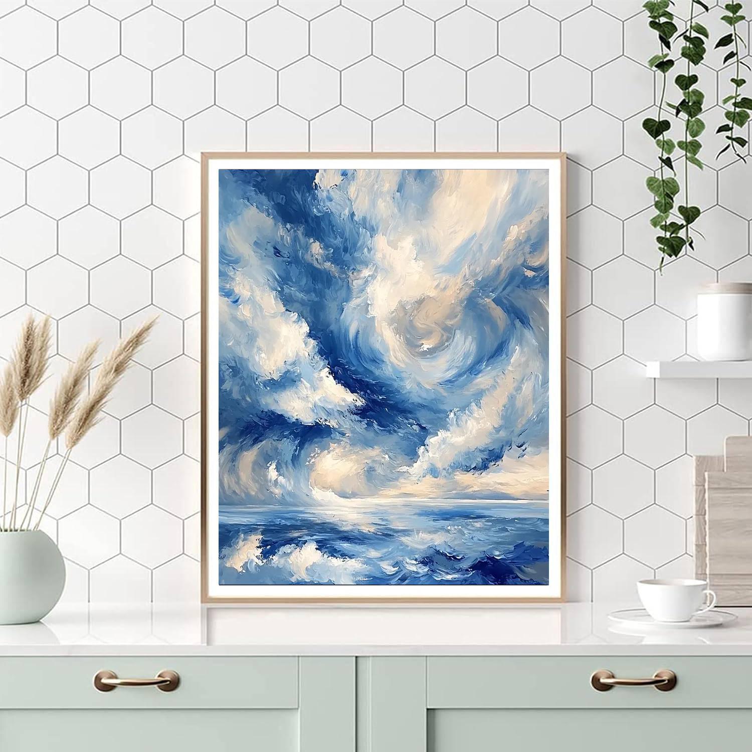 Paul Cézanne Inspired Whirlwind Skies  Paint By Numbers Art