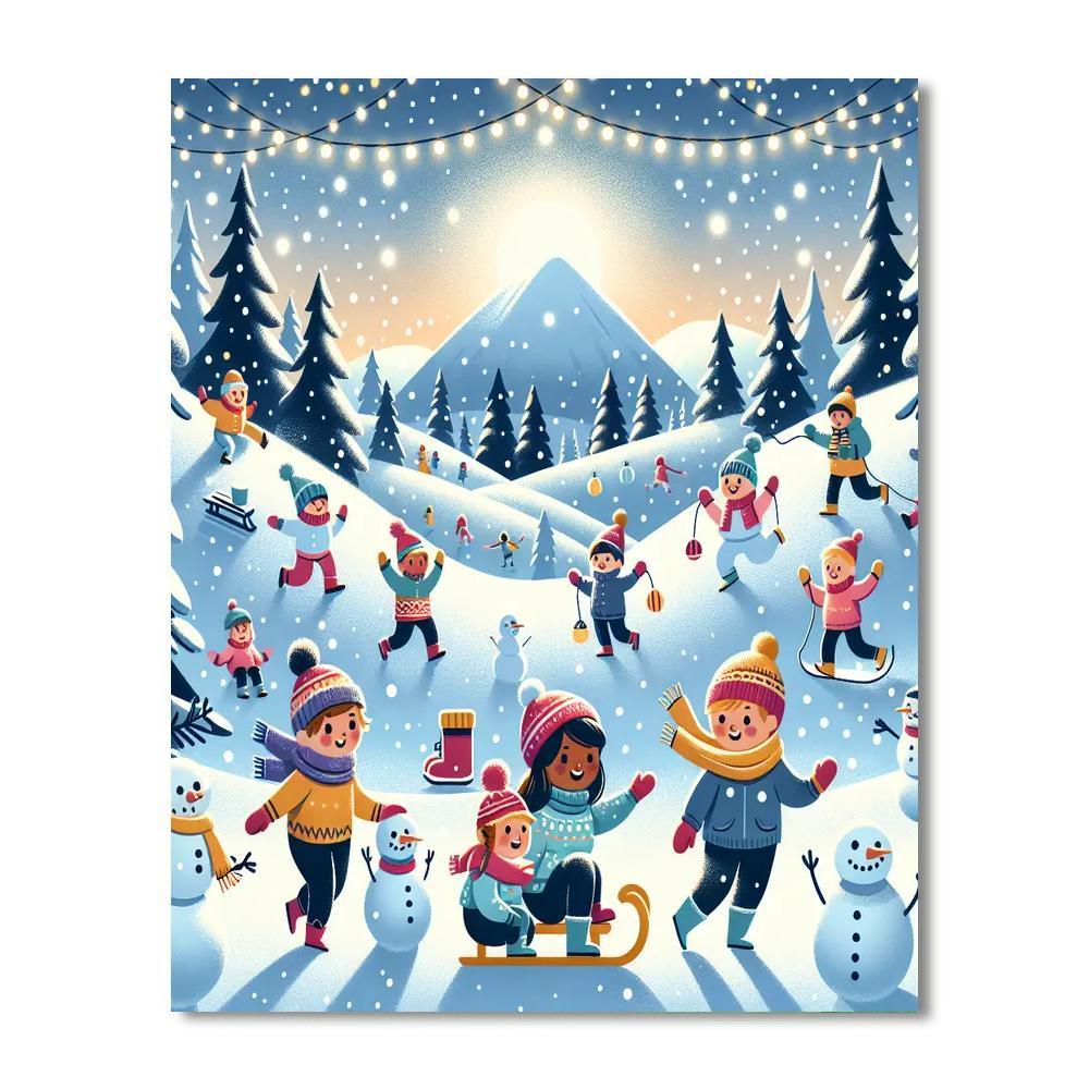 Winter Wonderland Exploration Paint By Color