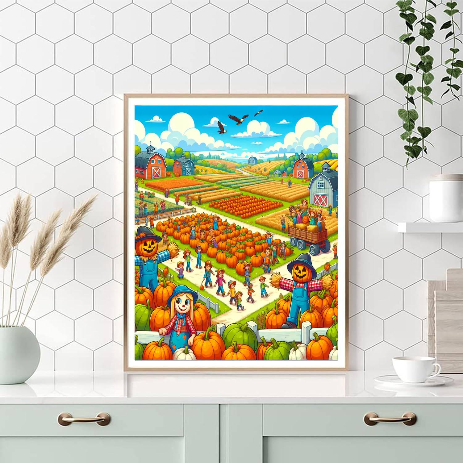 Harvest Festival Fiesta Number Painting