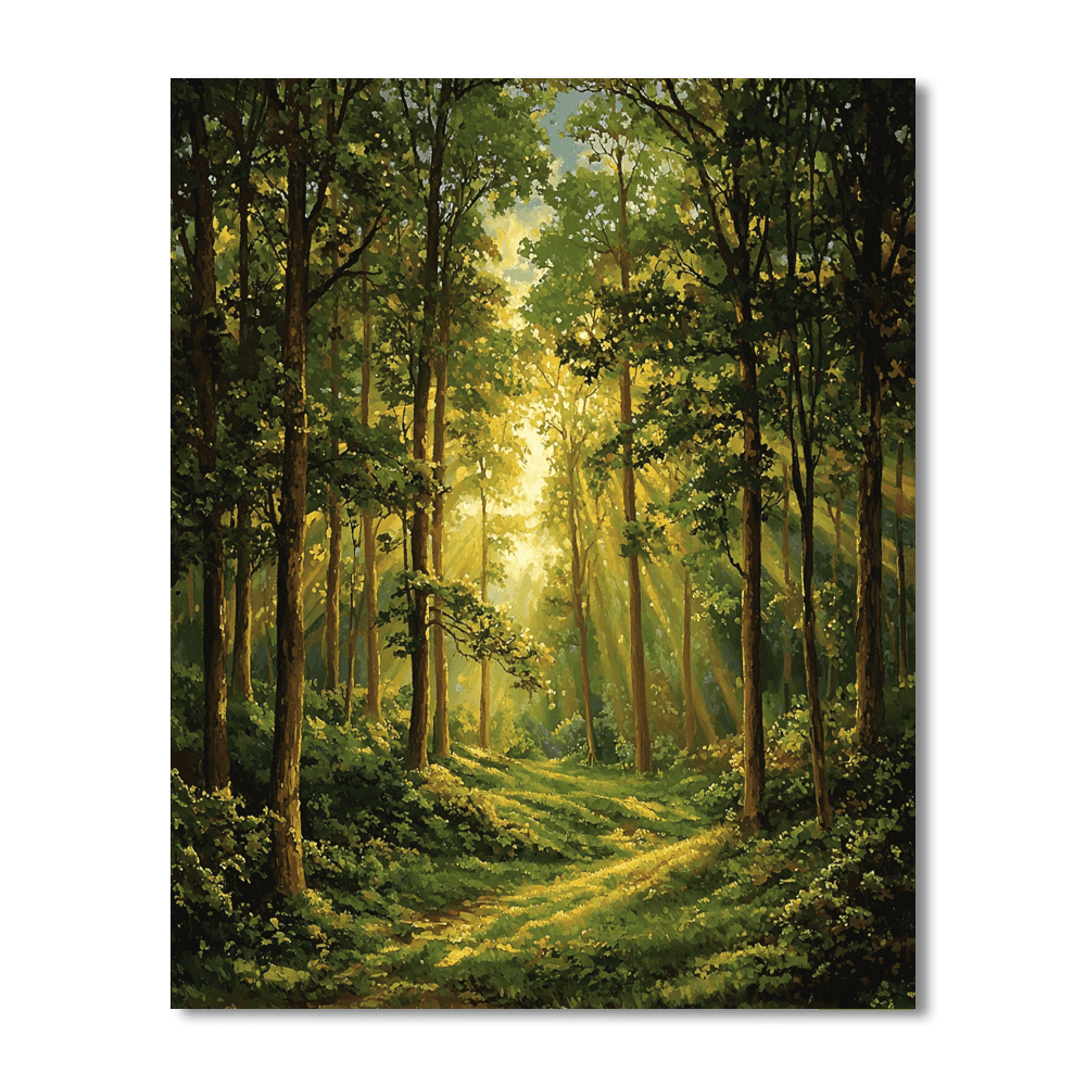 Thomas Kinkade Inspired Rays Of Hope  Paint By Numbers