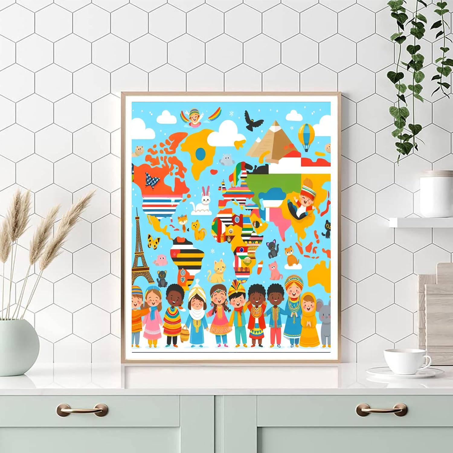 Around The World In 80 Colors Paint By Number