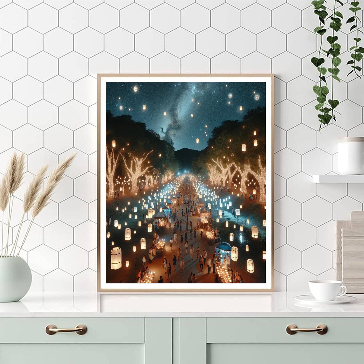 Luminaria Festival Paint By Numbers Art