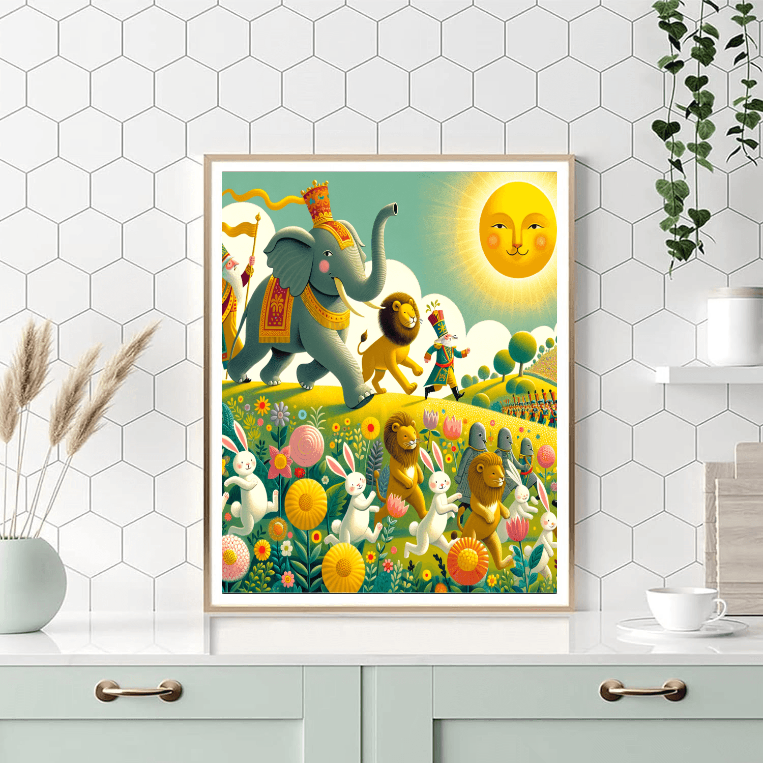 Merry Animal Parade Paint By Numbers Art