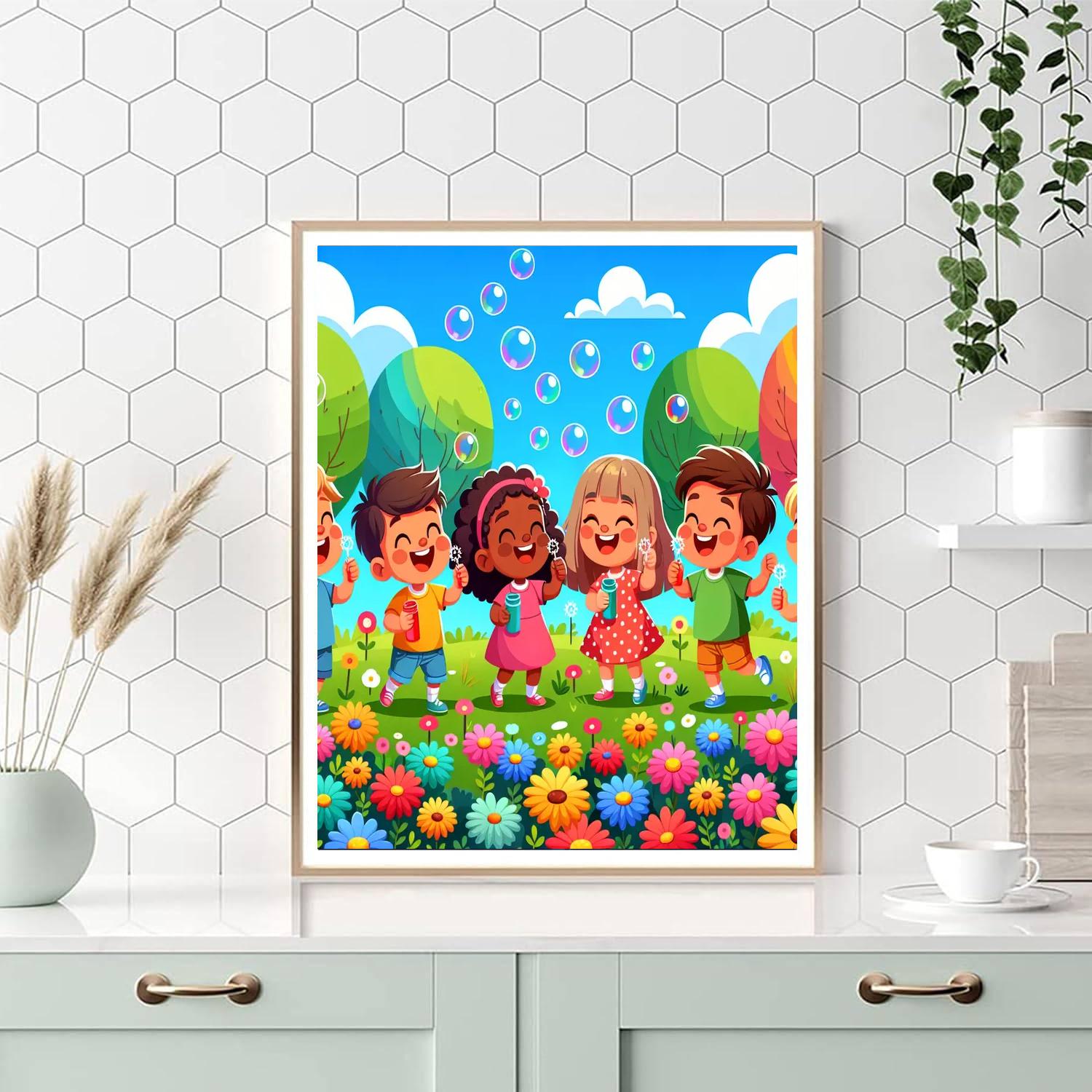 Bubble Party Painting Number Kit