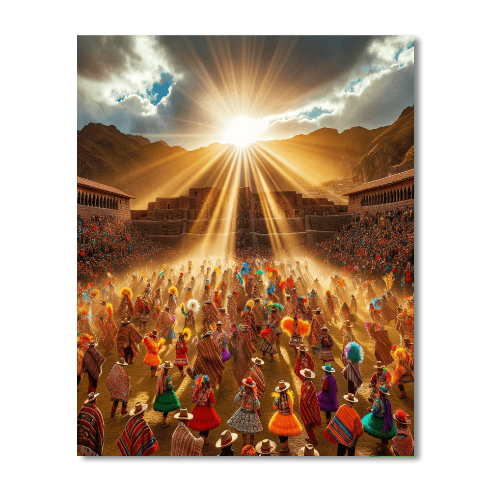 Inti Raymi - Cusco, Peru Painting Number Kit