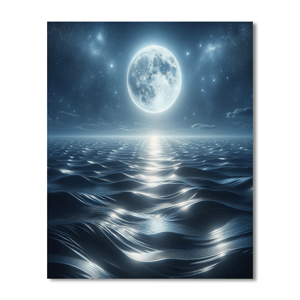 Moonlit Ocean Symphony Paint By Numbers