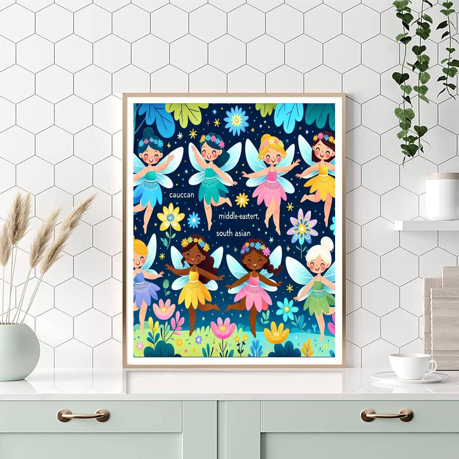 Fantastic Forest Fairies Number Painting