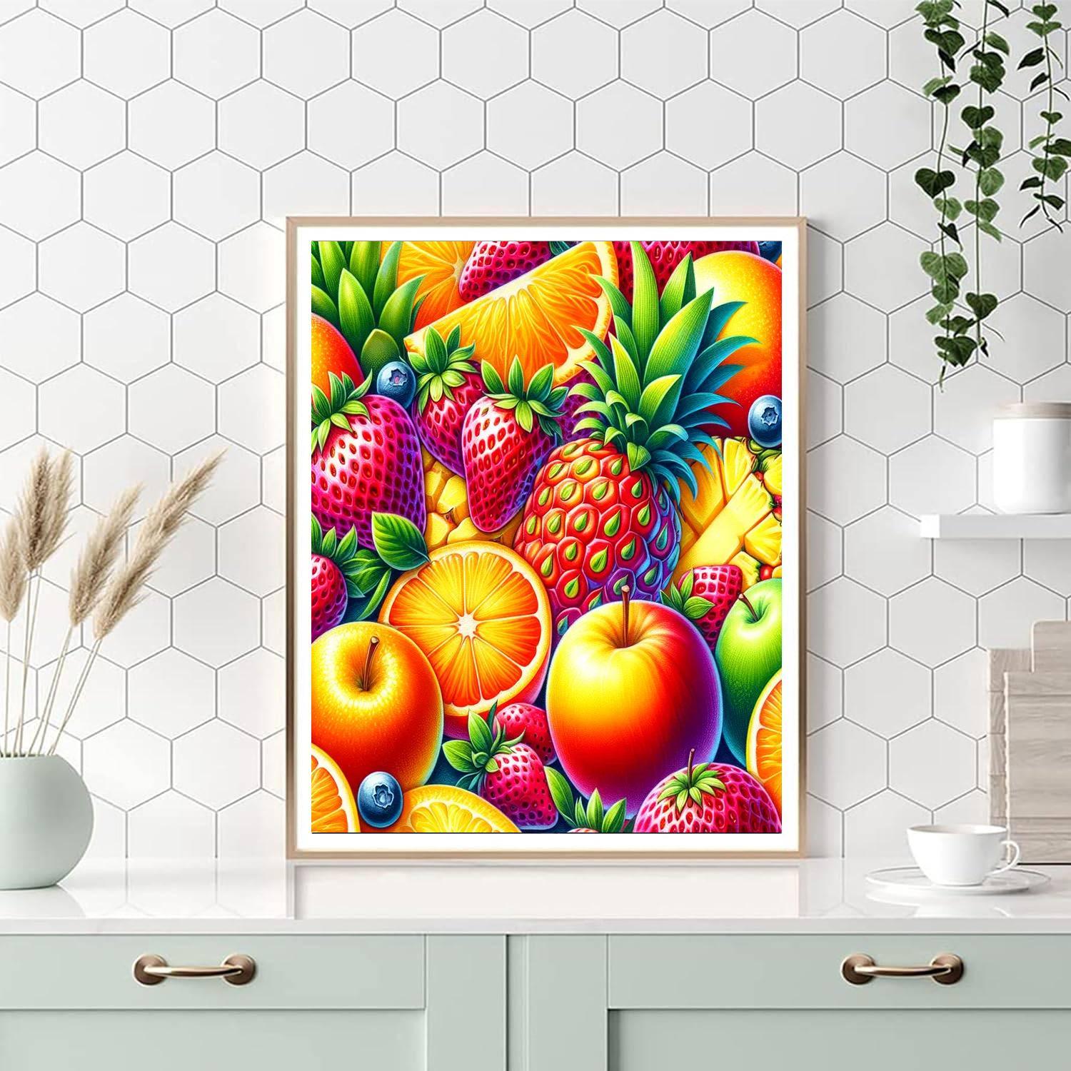 Fabulous Fruit Fiesta Number Painting