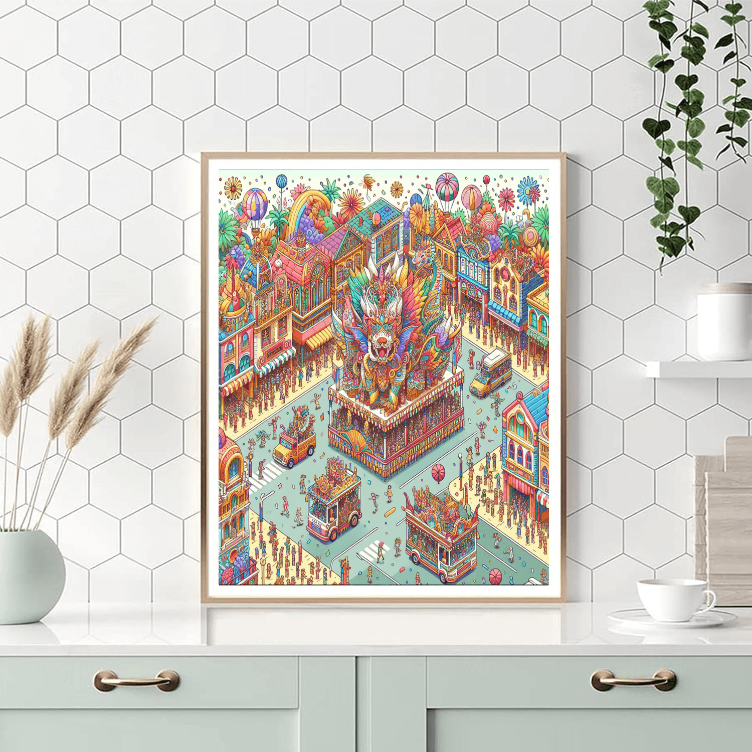 Colorful City Festival Paint By Numbers Kits