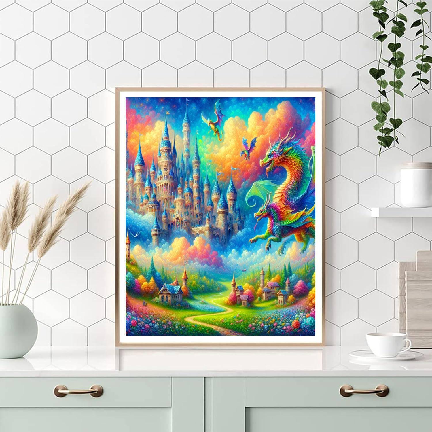 Charming Fantasy Kingdom DIY Paint By Numbers